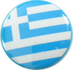 Griechenland Flagge Button
