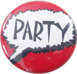Party Button - zum Schließen ins Bild klicken