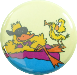 Two ducks button