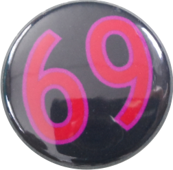 69 button