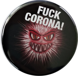 Corona Button - Fuck Corona Button rot