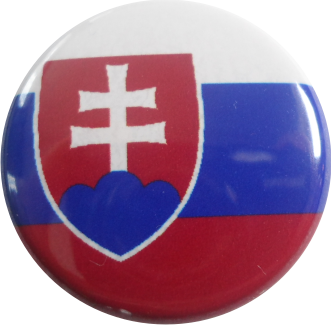 Slowakei Flagge Button