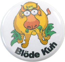 Bloede Kuh button