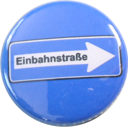 Einbahn button