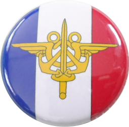 Frankreich Flagge Button