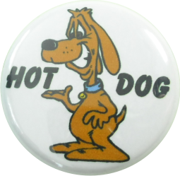 HOT DOG badge