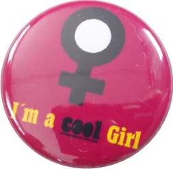 I am a cool girl button