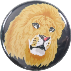 Löwe Button Löwenkopf