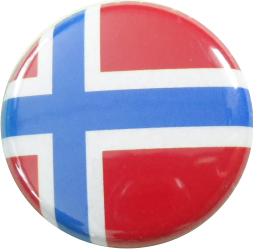+++Norwegen Flagge Button
