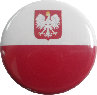 Poland flag button