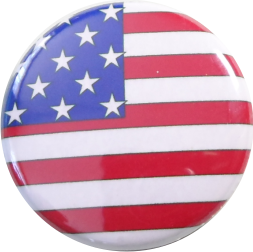 USA Flagge Button